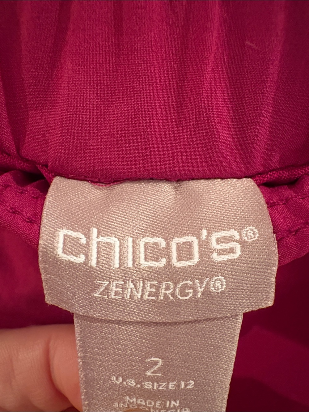 EUC Chico’s Pink Skort with Star Pattern